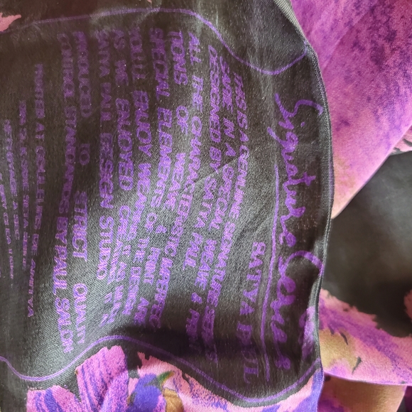 Women Authentic Satya Paul Pure Crepe Saree With Floral Theme Bollywood Designer - Picture 12 of 12